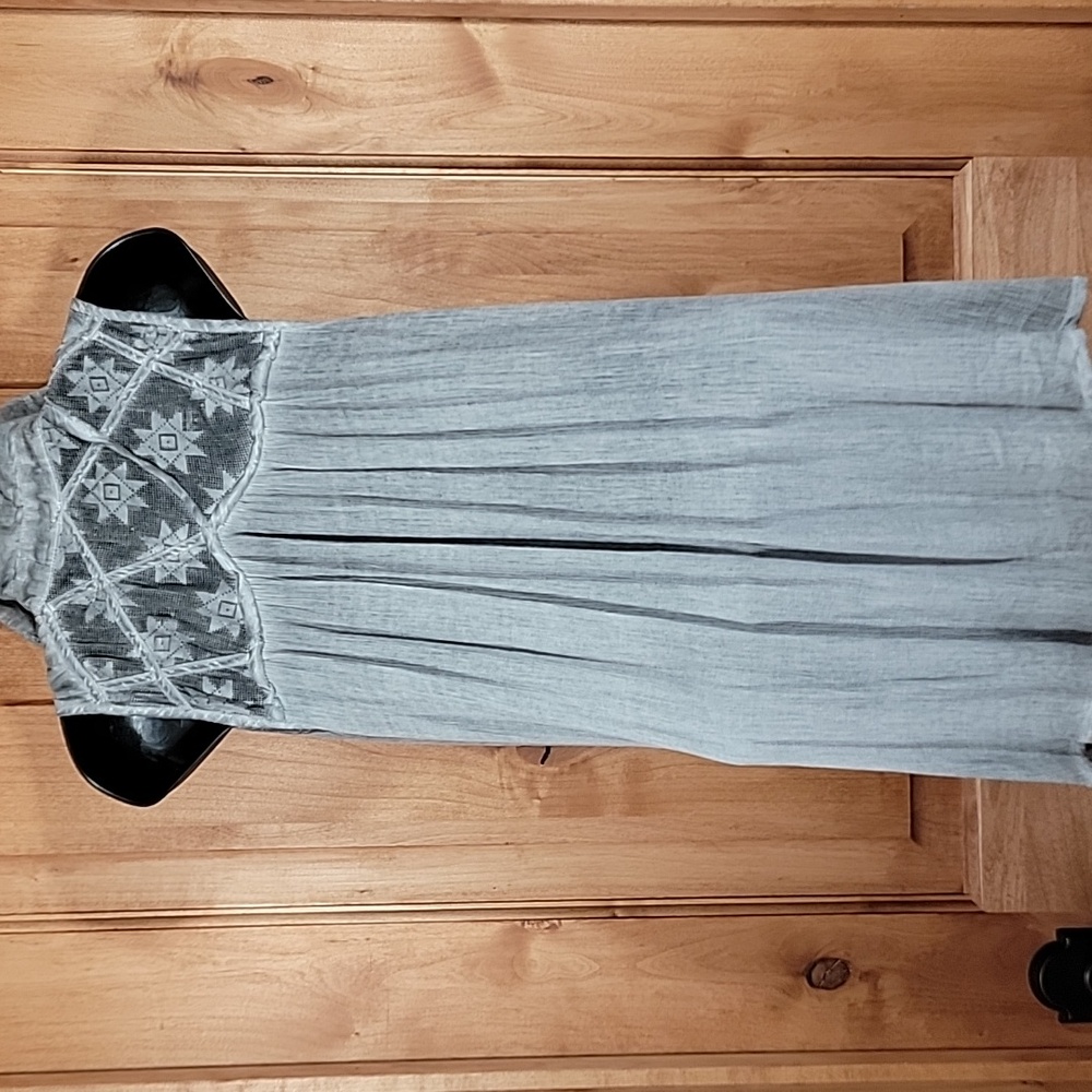 Free People Gray Sleeveless Tunic Top - Picture 4 of 13